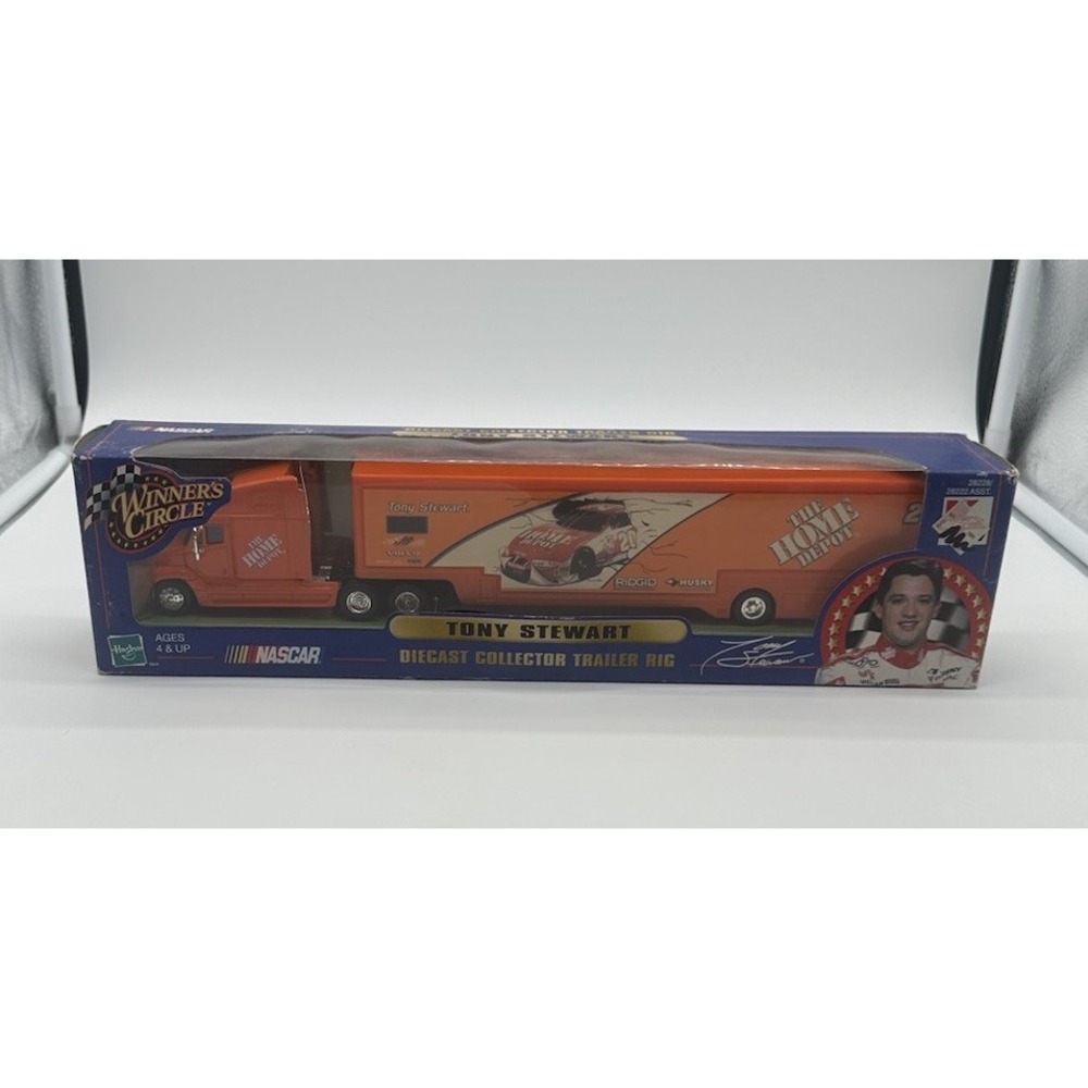 WINNERS CIRCLE TONY STEWART #20 HOME DEPOT NASCAR TRAILER RIG SEALED